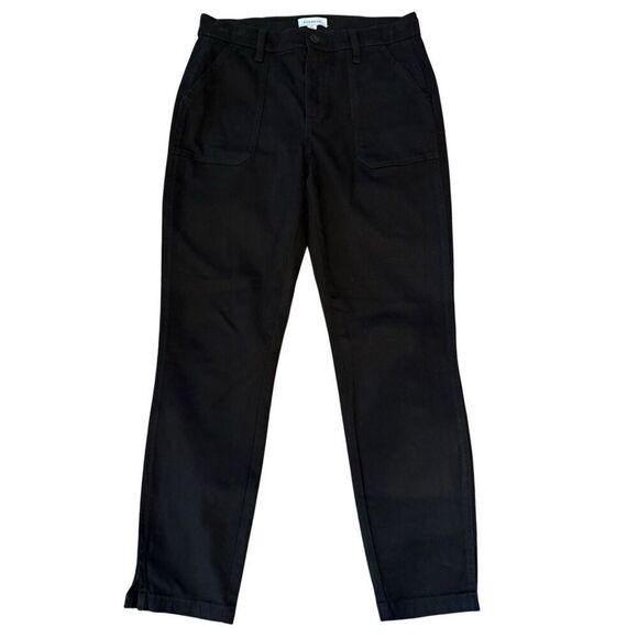 Evereve Womens High Rise Payton Slit Utility Ankle Pants Black Size 27 - Picture 1 of 8